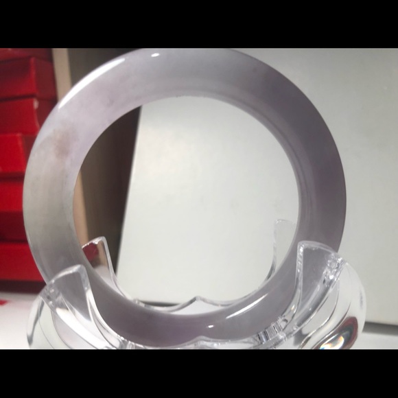 COPY - Genuine Burmese Lavender Jadeite Jade Bracelet Bangle 59mm 老坑A货翡翠手镯紫罗兰缅甸… - Picture 3 of 15